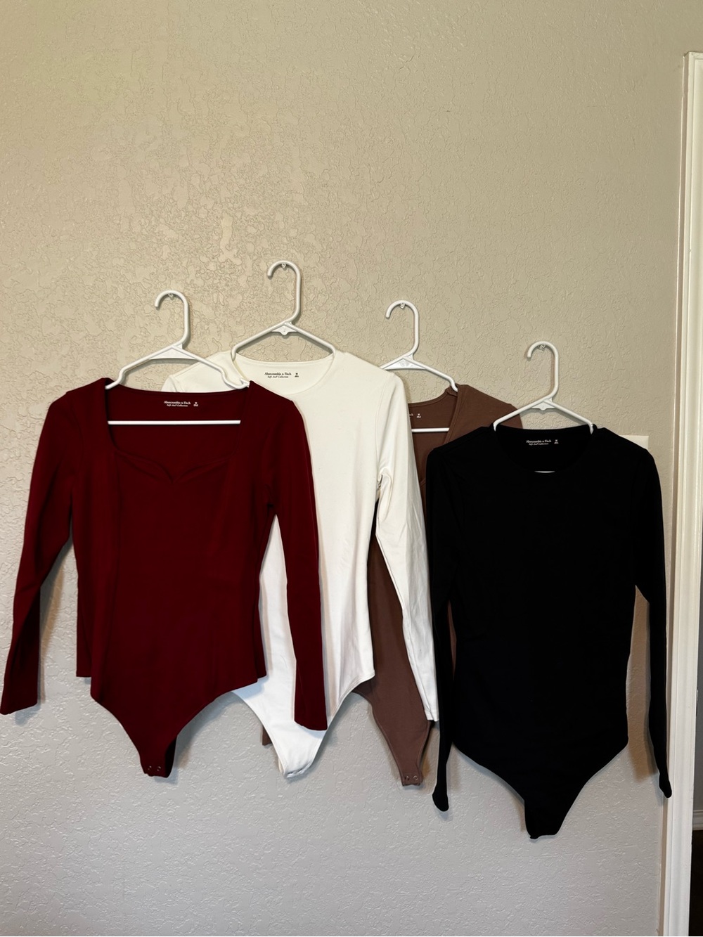 Lot of 4 Abercrombie and Fitch Body Suits, Size M